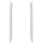 Sterling Medley 34" End Wall Set With Aging In Place Backerboards White