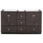 Strasser Simplicity 60" Double Free Standing Vanity Cabinet Only - Less Vanity Top Dark Alder