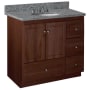 Strasser Simplicity 36" Single Free Standing Vanity Cabinet Only - Less Vanity Top Dark Alder