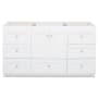 Strasser Simplicity 60" Single Free Standing Vanity Cabinet Only - Less Vanity Top Satin White