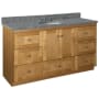 Strasser Simplicity 60" Single Free Standing Vanity Cabinet Only - Less Vanity Top Natural Alder