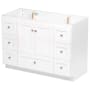Strasser Simplicity 48" Single Free Standing Vanity Cabinet Only - Less Vanity Top Satin White