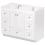 Strasser Simplicity 42" Single Free Standing Vanity Cabinet Only - Less Vanity Top Satin White