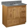 Strasser Simplicity 36" Single Free Standing Vanity Cabinet Only - Less Vanity Top Natural Alder