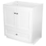 Strasser Simplicity 30" Single Free Standing Vanity Cabinet Only - Less Vanity Top Satin White