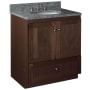 Strasser Simplicity 30" Single Free Standing Vanity Cabinet Only - Less Vanity Top Dark Alder