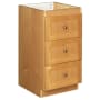Strasser Simplicity 34-1/2" MDF and Plywood Bathroom Bridge or Side Cabinet Natural Alder