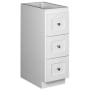 Strasser Simplicity 34-1/2" MDF and Plywood Bathroom Bridge or Side Cabinet Satin White