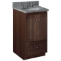 Strasser Simplicity 18" Single Free Standing Vanity Cabinet Only - Less Vanity Top Dark Alder