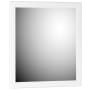 Strasser Simplicity 30" W x 32" H Transitional Rectangular Wood Framed Bathroom Wall Mirror Satin White