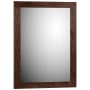 Strasser Simplicity 24" W x 32" H Transitional Rectangular Wood Framed Bathroom Wall Mirror Dark Alder