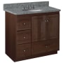 Strasser Simplicity 36" Single Free Standing Vanity Cabinet Only - Less Vanity Top Dark Alder