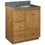 Strasser Simplicity 30" Single Free Standing Vanity Cabinet Only - Less Vanity Top Natural Alder