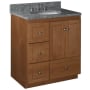 Strasser Simplicity 30" Single Free Standing Vanity Cabinet Only - Less Vanity Top Medium Alder