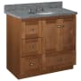 Strasser Simplicity 36" Single Free Standing Vanity Cabinet Only - Less Vanity Top Medium Alder