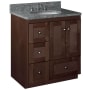 Strasser Simplicity 30" Single Free Standing Vanity Cabinet Only - Less Vanity Top Dark Alder
