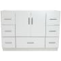 Strasser Simplicity 48" Single Free Standing Vanity Cabinet Only - Less Vanity Top Satin White