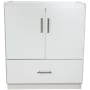 Strasser Simplicity 30" Single Free Standing Vanity Cabinet Only - Less Vanity Top Satin White
