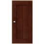 Strasser Simplicity 25" MDF and Plywood Wall Mounted Bathroom Cabinet Dark Alder