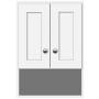 Strasser Simplicity 26" MDF and Plywood Wall Mounted Bathroom Cabinet Satin White