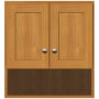 Strasser Simplicity 26" MDF and Plywood Wall Mounted Bathroom Cabinet Natural Alder