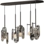 Studio M Megalith 5 Light 48" Wide LED Linear Chandelier by Nina Magon Brushed Bronze