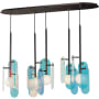 Studio M Megalith 5 Light 48" Wide LED Linear Chandelier by Nina Magon Brushed Bronze