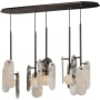 Studio M Megalith 5 Light 48" Wide LED Linear Chandelier by Nina Magon Brushed Bronze