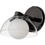 Studio M Domain 8" Tall LED Wall Sconce by Mat Sanders Black Chrome
