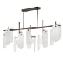Studio M Megalith 5 Light 47" Wide LED Abstract Chandelier Brushed Bronze
