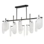 Studio M Megalith 5 Light 47" Wide LED Abstract Chandelier Gunmetal