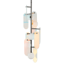 Studio M Megalith 5 Light 13" Wide LED Abstract Pendant Gunmetal