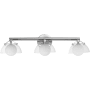 Studio M Domain 3 Light 29" Wide LED Vanity Light with Glass Shades Polished Chrome
