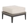 Sunset West Marbella 25" Wide Sunbrella Outdoor Ottoman Graphite /Echo Ash