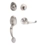 Sure-Loc Alta Sectional Single Cylinder Keyed Entry Handleset with Interior Lever Satin Nickel
