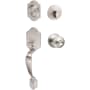 Sure-Loc Coral Sectional Single Cylinder Keyed Entry Handleset with Interior Knob Satin Nickel