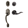 Sure-Loc Coral Right Handed Sectional Single Cylinder Keyed Entry Handleset with Interior Lever Vintage Bronze