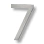 Sure-Loc 6 Inch Tall Aluminum Floating House Number 7 Brushed Aluminum