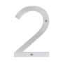 Sure-Loc 6 Inch Tall Address House Number '2' Satin Stainless