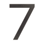 Sure-Loc 6 Inch Tall Address House Number '7' Vintage Bronze