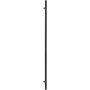 Sure-Loc Round 60" Center to Center Single Door Pull Flat Black