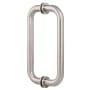 Sure-Loc C Shape 8" Center to Center Back to Back Shower Door Handle Pull Set Satin Stainless