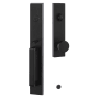 Sure-Loc Vail Full Plate Single Cylinder Keyed Entry Handleset with Interior Knob Flat Black