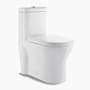 Swiss Madison Monaco 0.8-1.28 GPF One-Piece Elongated Dual Flush Toilet and Seat with Soft-Close and Quick Release White