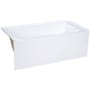 Swiss Madison Voltaire 60" Three Wall Alcove Acrylic Soaking Tub with Right Drain and Overflow White