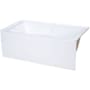 Swiss Madison Voltaire 60" Three Wall Alcove Acrylic Soaking Tub with Left Drain and Overflow White