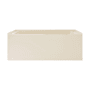 Swiss Madison Voltaire 60" Three Wall Alcove Acrylic Soaking Tub with Left Drain and Overflow Bisque