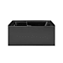Swiss Madison Voltaire 54" Three Wall Alcove Acrylic Soaking Tub with Left Drain and Overflow Matte Black