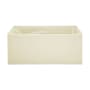 Swiss Madison Voltaire 54" Three Wall Alcove Acrylic Soaking Tub with Right Drain and Overflow Bisque