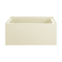 Swiss Madison Voltaire 48" Three Wall Alcove Acrylic Soaking Tub with Left Drain and Overflow Bisque